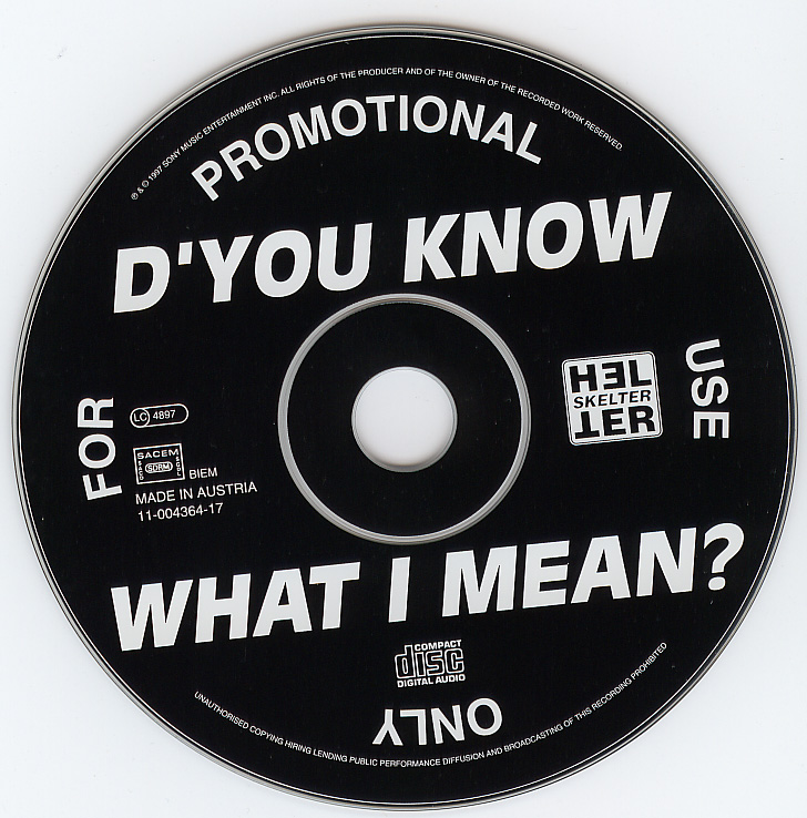 D'You Know What I Mean?